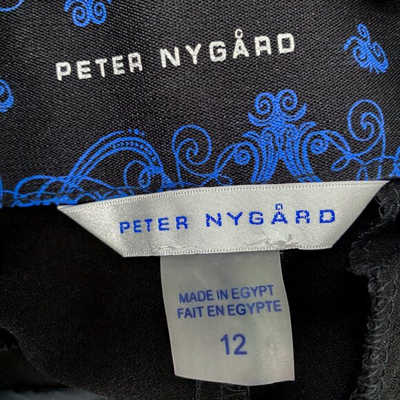 Peter Nygard - Sleek Black Dress Pants / Slacks - Picture 6 of 10